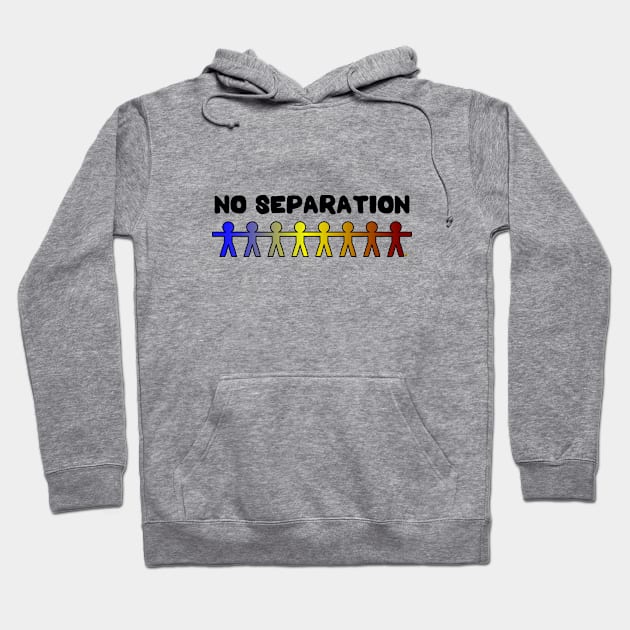 No Separation - rainbow Hoodie by fakelarry